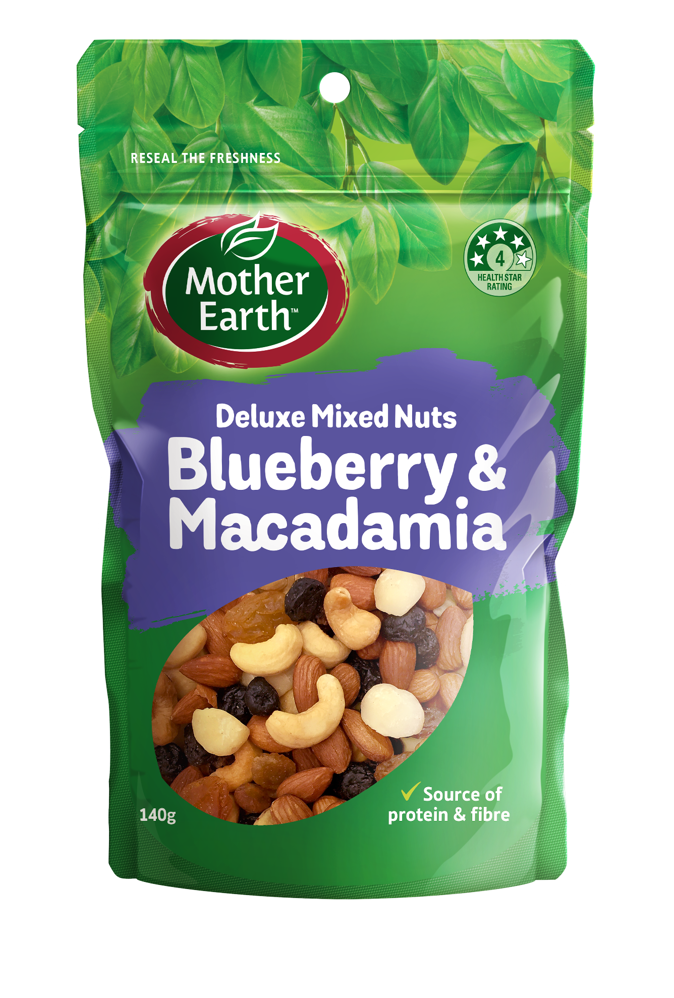 Mother Earth Blueberry & Macadamia Deluxe Mixed Nuts 140g