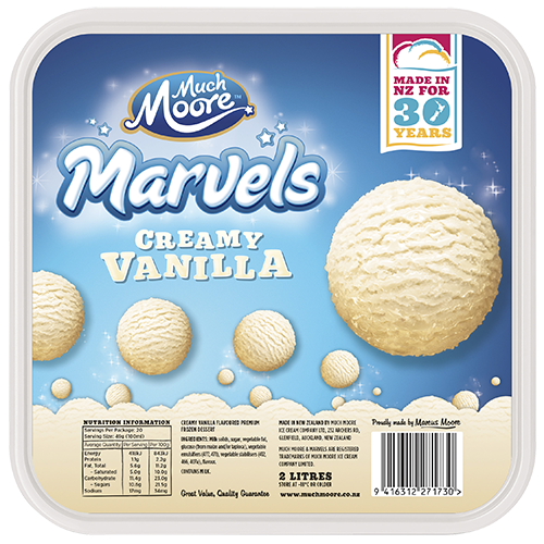 Much Moore Marvels Creamy Vanilla Ice Cream 2L