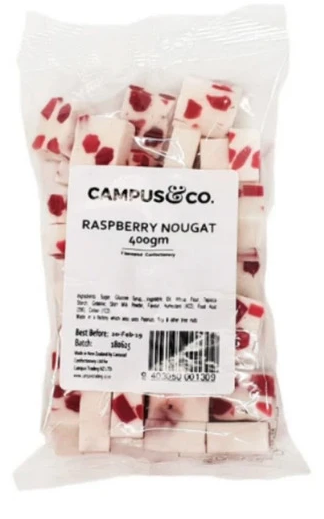 C&C Raspberry Nougat 350g