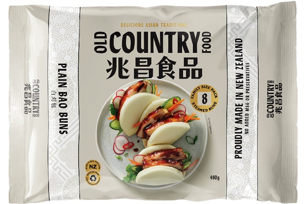 Old Country Food Plain Bao Buns 8 x 60g