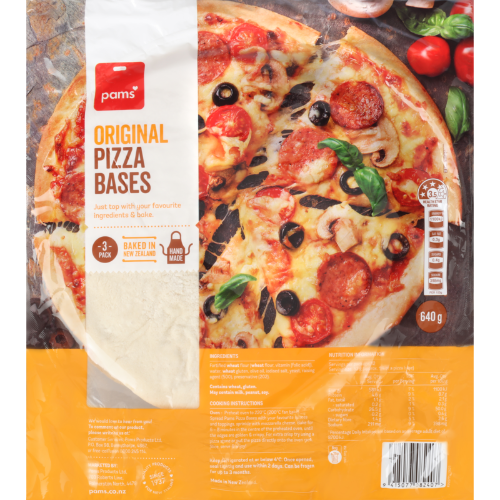 Pams Original Pizza Bases 3pkt 640g