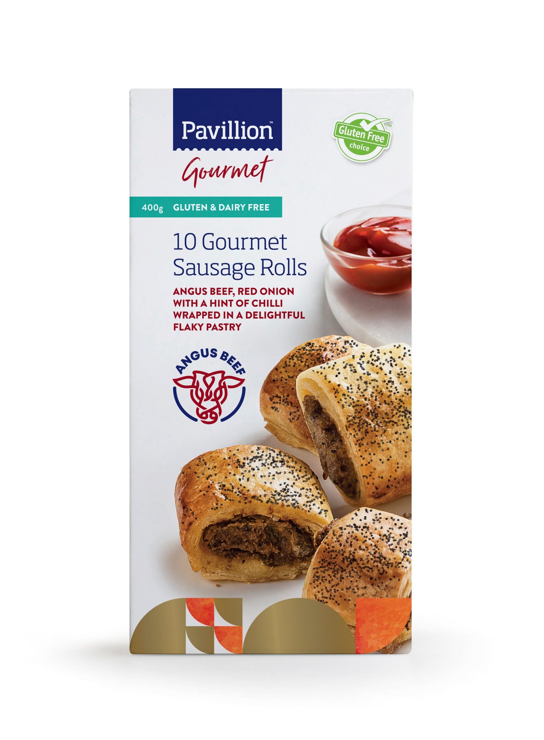 Pavillion Gourmet Sausage Rolls Gluten & Dairy Free 10pk