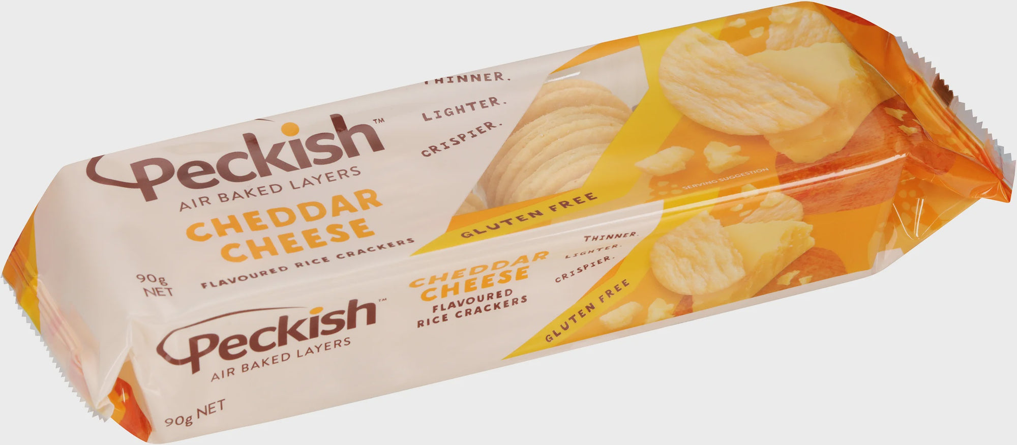 Peckish Cheddar Cheese Rice Crackers 90g