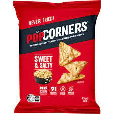 Pop Corners Sweet & Salty Popped Corn Snack 130g
