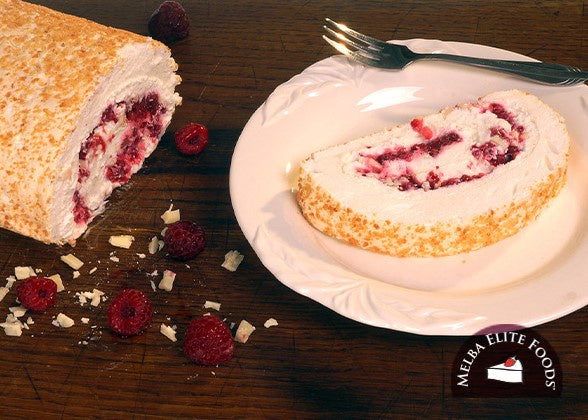 Raspberry White Chocolate Roulade 720g