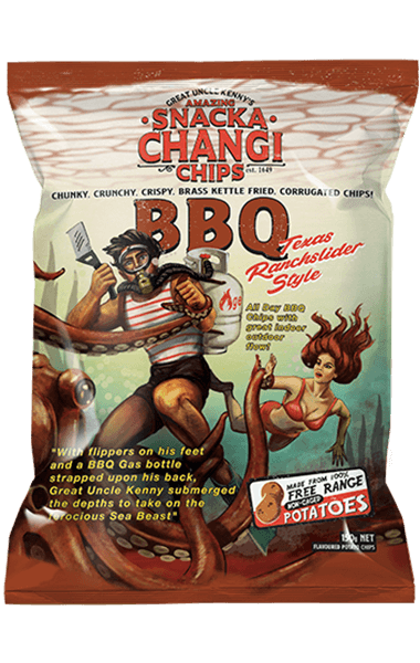 Snacka Changi BBQ Potato Chips 150g