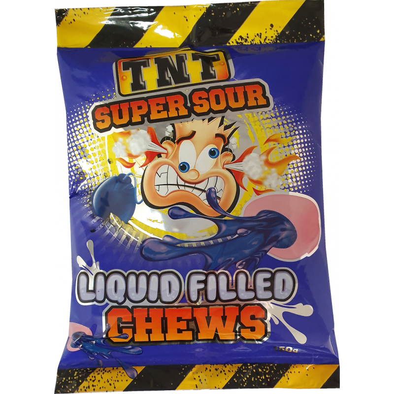 TNT Super Sour Liquid Filled Chews 150g