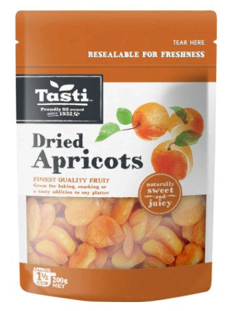 Tasti Dried Whole Apricots 200g