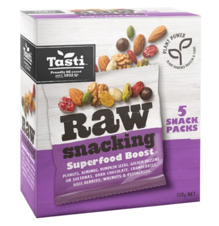Tasti Raw Snacking Superfood Boost Snack Mix 5pk 150g*