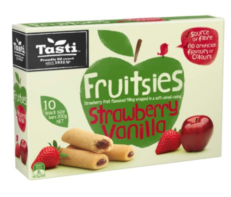 Tasti Strawberry Vanilla Fruitsies 10pk 200g