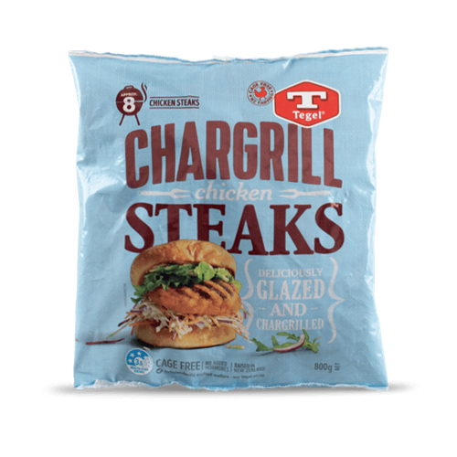 Tegel Frozen Free Range Chargrill Chicken Steaks 650g