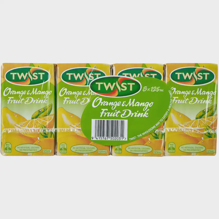 Twist Orange & Mango Fruit Drink 8pk x 125ml