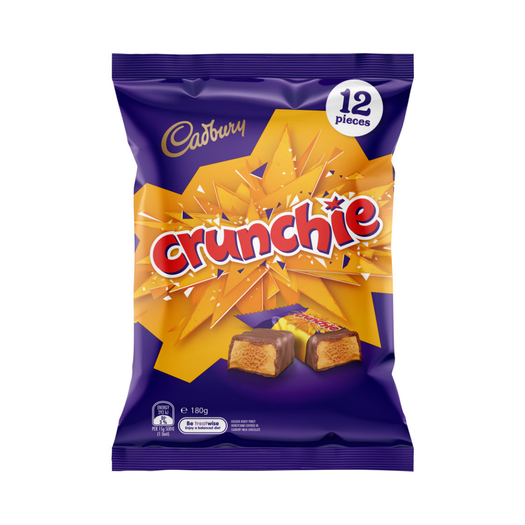 Cadbury Crunchie Share Pack Chocolate 12pk 180g