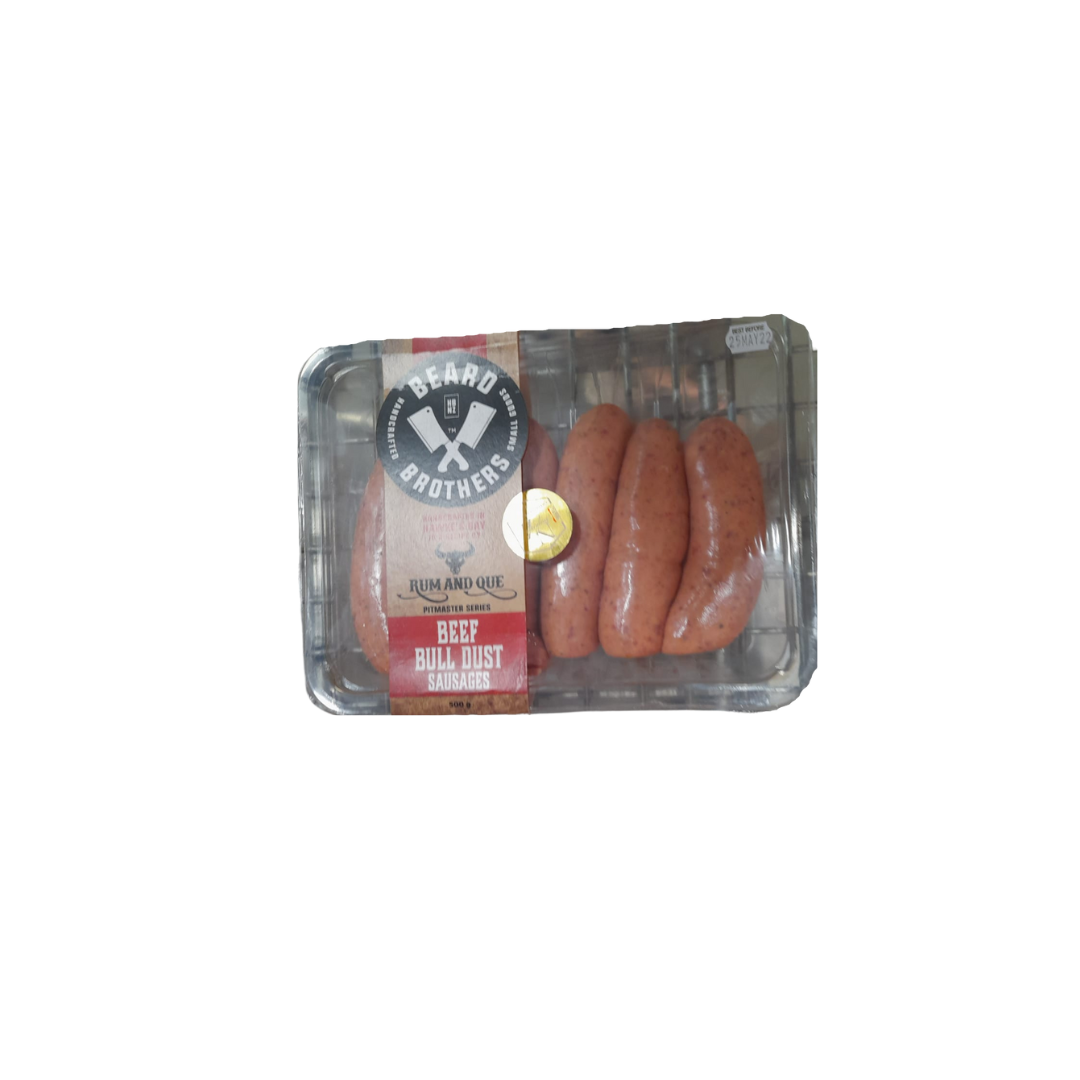 Beard Brothers Beef & Smoky Bacon Sausages 500g