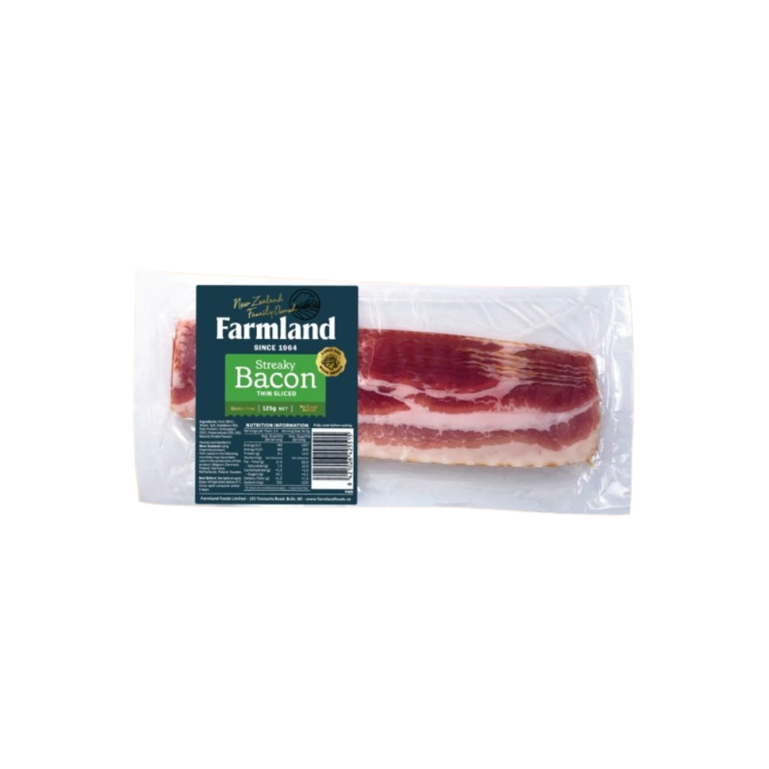 Farmland Thin Streaky Bacon 125g