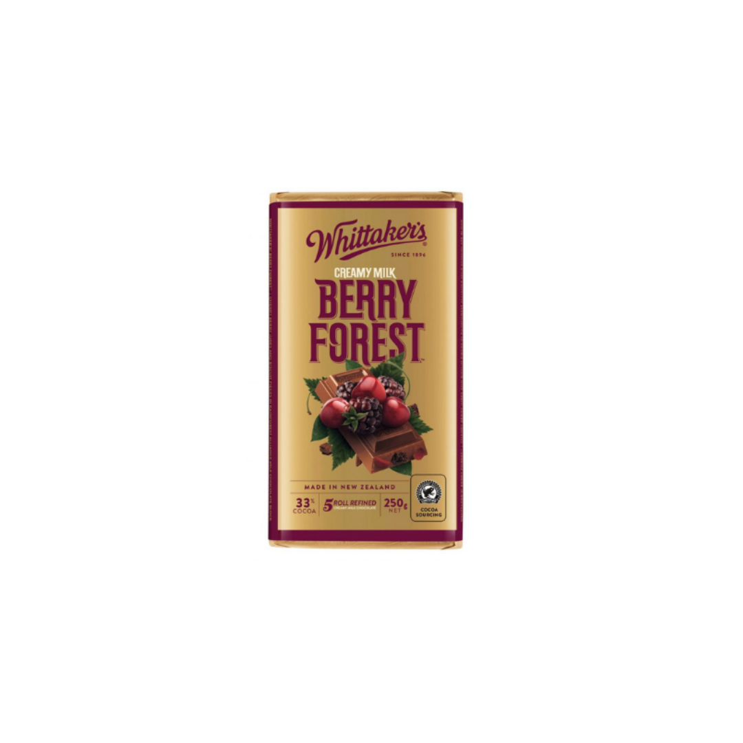 Whittakers 33% Cocoa Creamy Milk Berry Forest Chocolate Block 250g