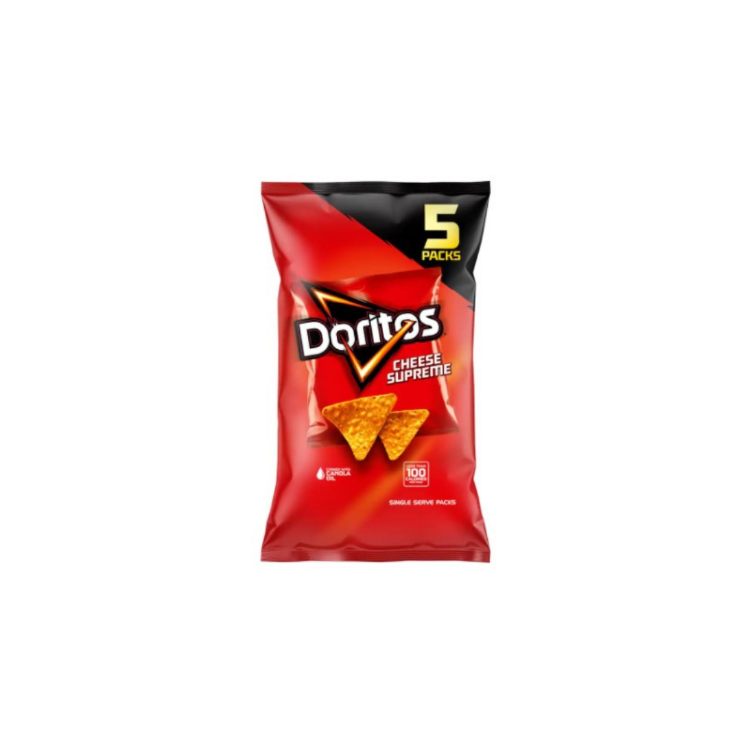 Doritos Cheese Supreme Corn Chips 5pk 90g*