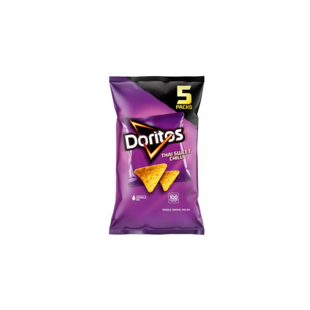 Doritos Thai Sweet Chilli Corn Chips 5pk 90g