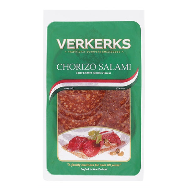 Verkerks Sliced Salami Chorizo 100g