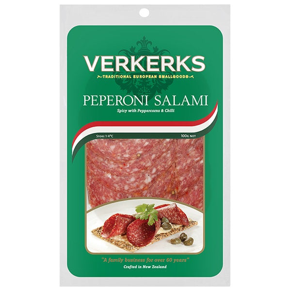 Verkerks Pepperoni Sliced Salami 100g