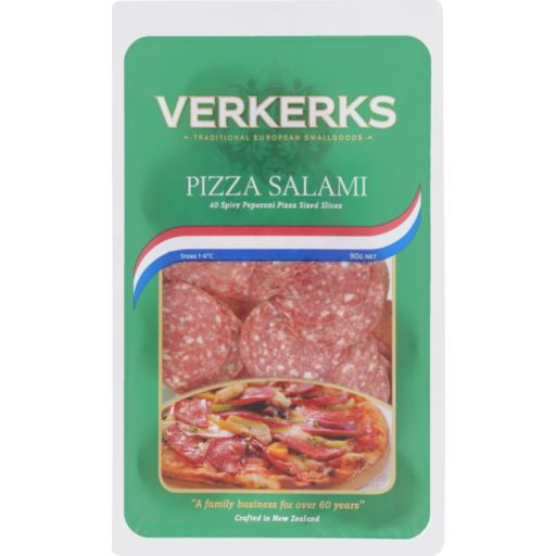 Verkerks Pizza Salami Sliced 90g