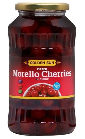 Golden Sun Gluten Free Pitted Morello Cherries In Syrup 700g