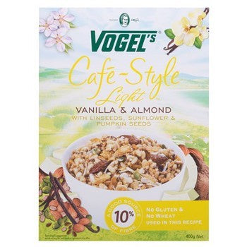 Vogels Cafe Style Toasted Vanilla Almond  Muesli 400g