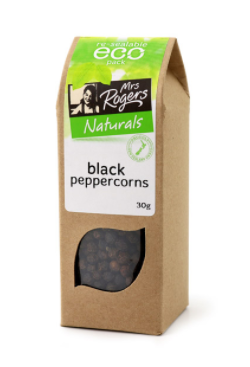 Mrs Rogers Peppercorns Black 30g