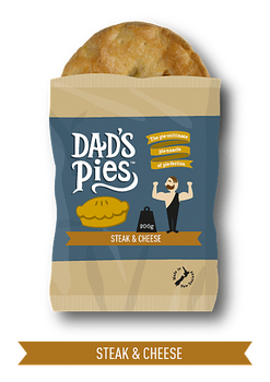 Dads Pies Steak & Cheese bagged 200g