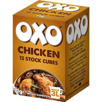 Oxo Chicken Stock Cubes 12pk 71g