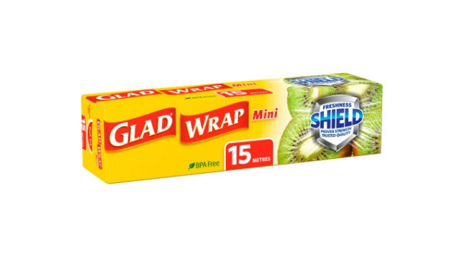 Glad Wrap Plastic Foodwrap Dispenser Mini 15M x 200mm