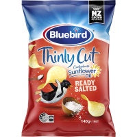 Bluebird Thinly Cut Ready Salted 140g