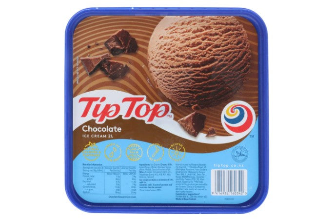 Tip Top Chocolate Ice Cream 2L