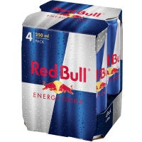 Red Bull Energy Drink 4pk x 250ml