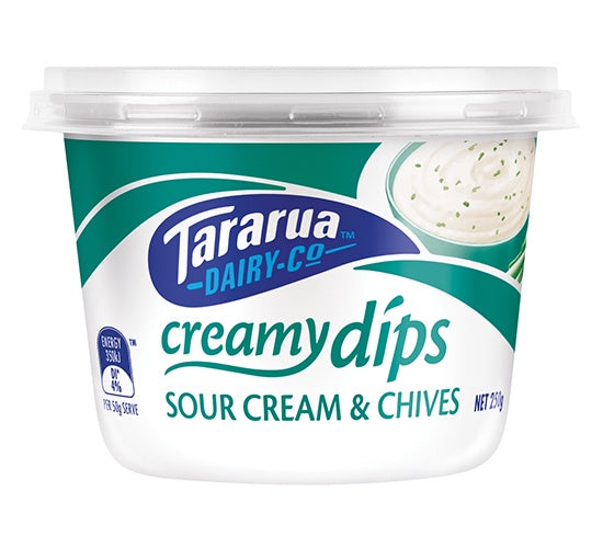 Tararua Sour Cream & Chives Dip 250g