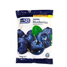 SB Frozen Whole Blueberries 1kg