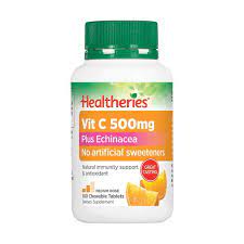 Healtheries VitC 500mg Plus Echinacea Tab 160pk Chewable Tablets