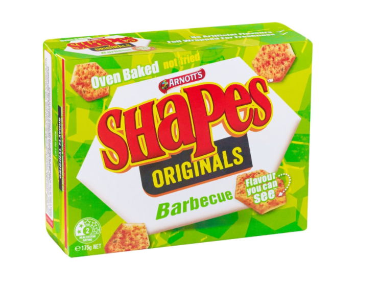 Arnotts Shapes BBQ Crackers 175g