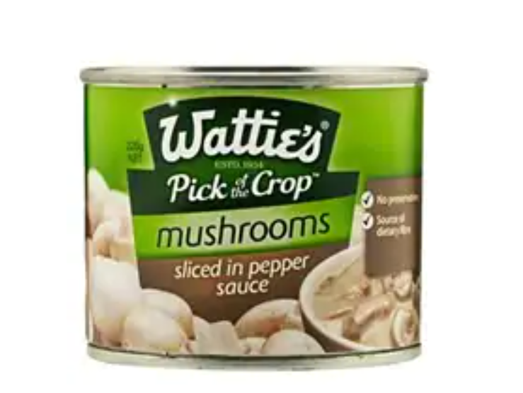 Watties Mushrooms in butter sauce 220g*