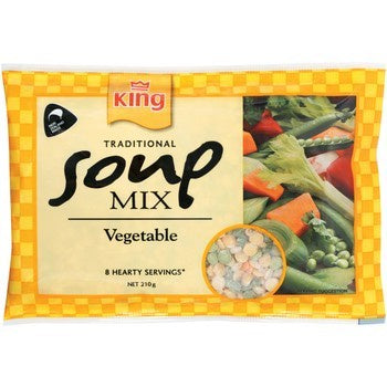 King Traditional Soup Mix Vegetable 210g