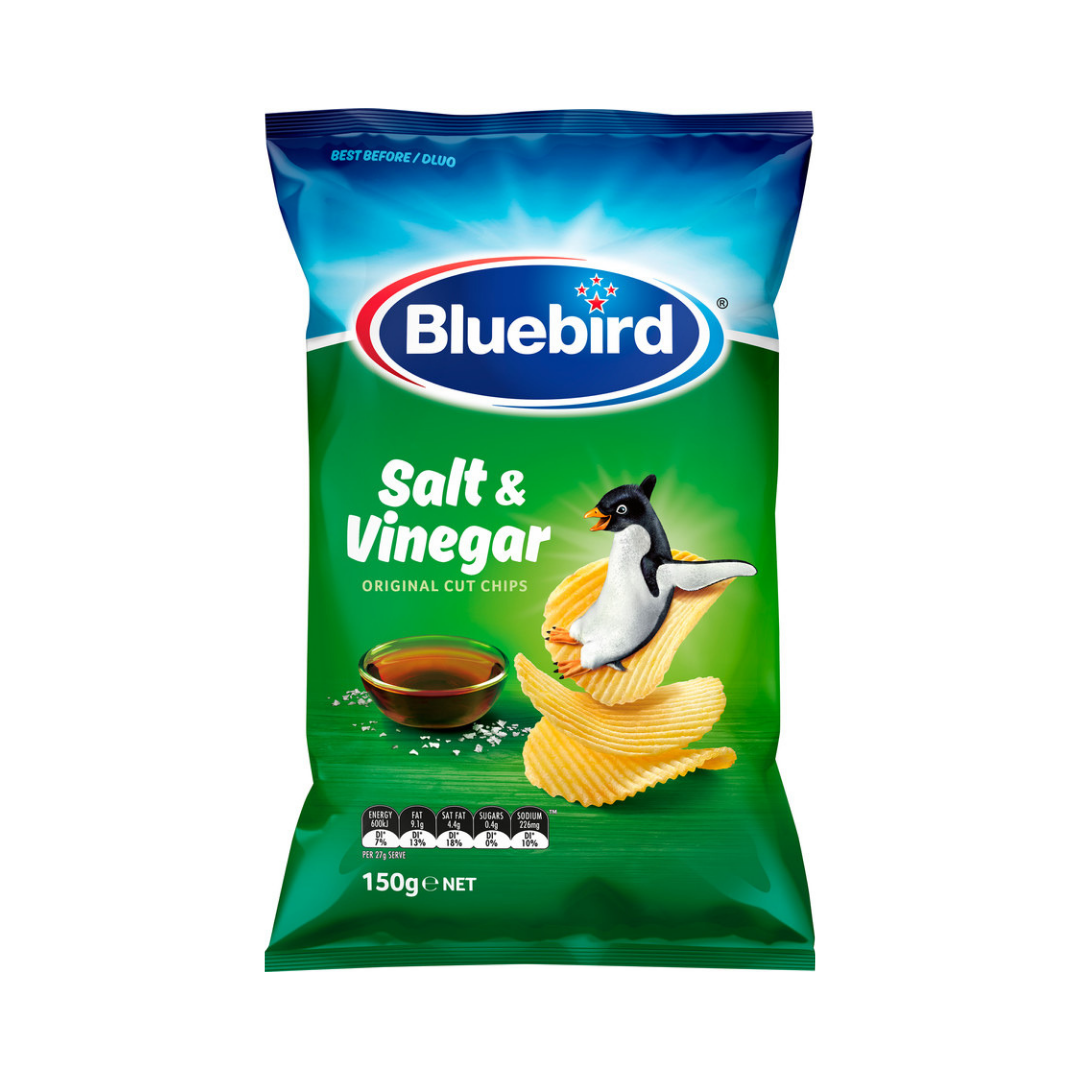 Bluebird Original Cut Salt & Vinegar 150g