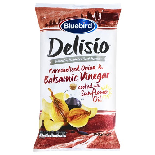 Delisio Potato Chips Caramelised Onion & Vinegar 140g