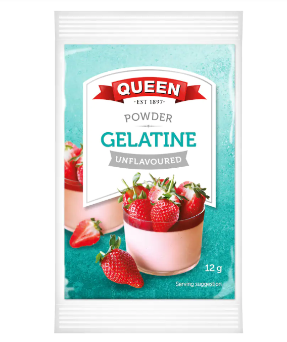 Queen Unflavored Gelatine Powder 3pk 36g