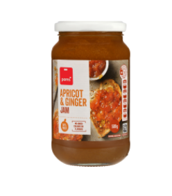 Pams Apricot & Ginger Jam 500g