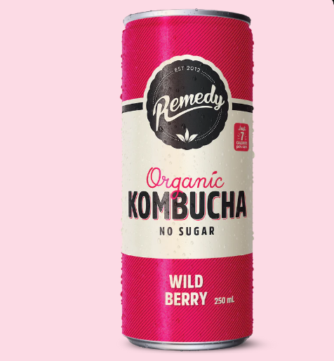 Remedy Wild Berry Organic Kombucha 4pk