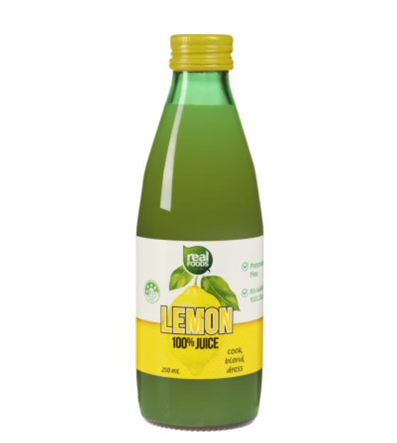 Real Foods Lemon Juice 250ml